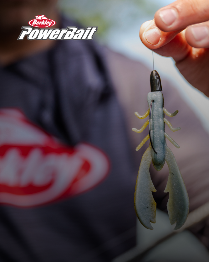 Han holding PowerBait